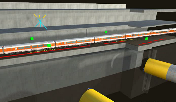 台北捷運新莊線CK570B潛盾隧道穿越台鐵與高鐵多重擋土壁